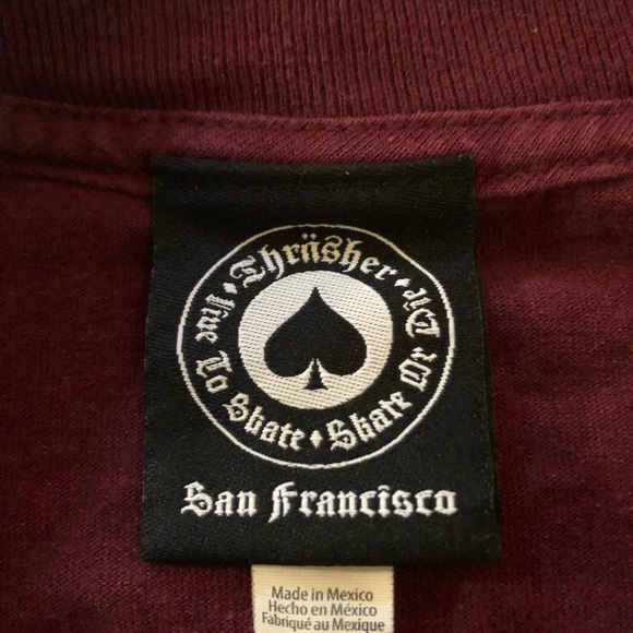 M Size Thrasher T Shirt - Picture 2 of 2